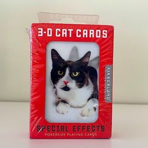 3D Holographic Cat Playing Cards